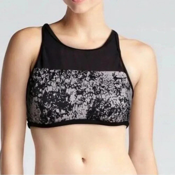 NWT | NIKE | High Neck Mesh Swim Bikini Sport Top - Size XL - Picture 1 of 6